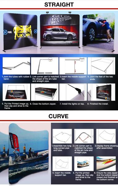 Tension Fabric Display,Portable Trade Show Wall,Custom backdrop display