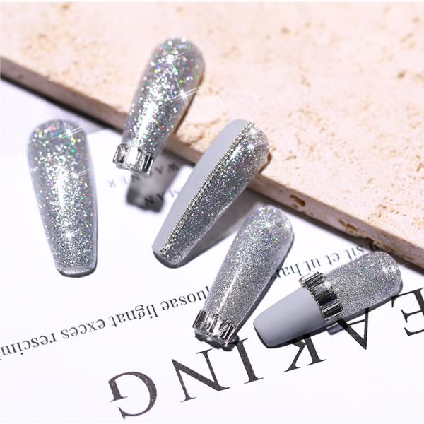 Custom 15ml Flash Shiny Disco Gel Soak Off Diamond Reflective Glitter Gel Polish Neon for Manicure Nail Art UV Nail Gel MSDS