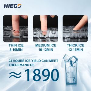 35kg Fully Automatic Ice Machine 100kg Refrigerator Ice Maker Air Cooling