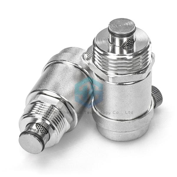Side Row Air Vent Valve Stainless Steel Automatic Exhaust Valve For Heating / Water Pipe