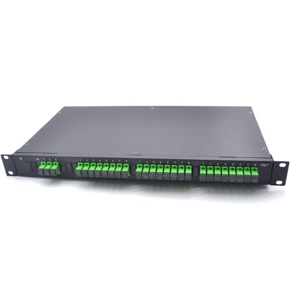 3 In 24 Out SC/APC Panel Fiber Optic PLC Splitter Distribution Box Metal