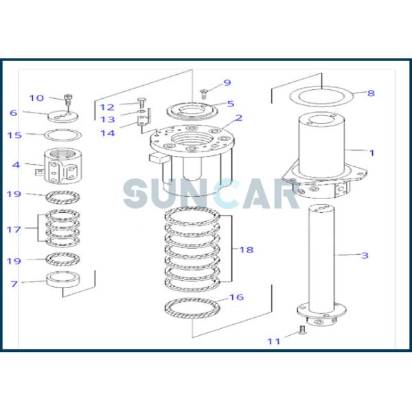 20G-30-K2310 20G30K2310 SPN Piston Rod Seal For KOMATSU Swing Joint