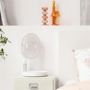 Hebronfan Mini Usb Rechargeable Small Table Desktop Foldable Electric Fan