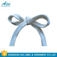 China 100% Cotton Webbing Straps Printed Flat Cotton Elastic Cord Shoelace for sale