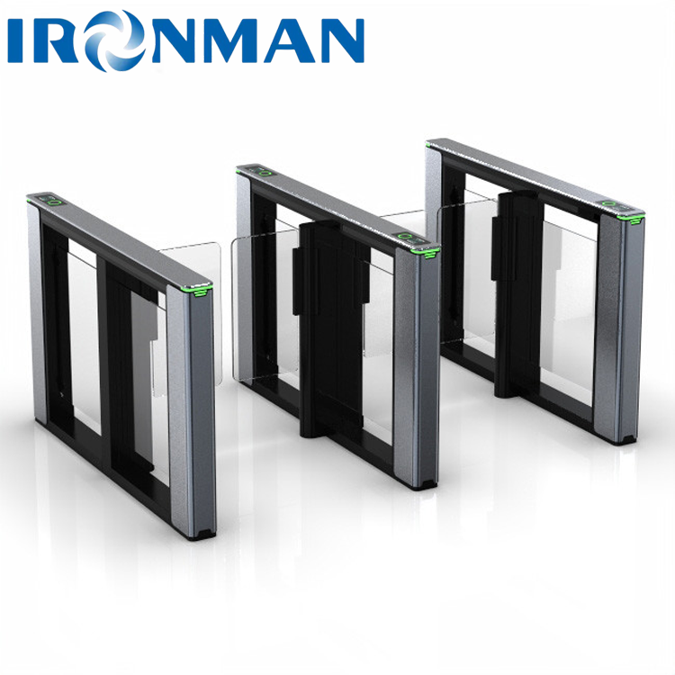 High Security Rfid Optical Pedestrian Access Control Turnstile Barrier Speed