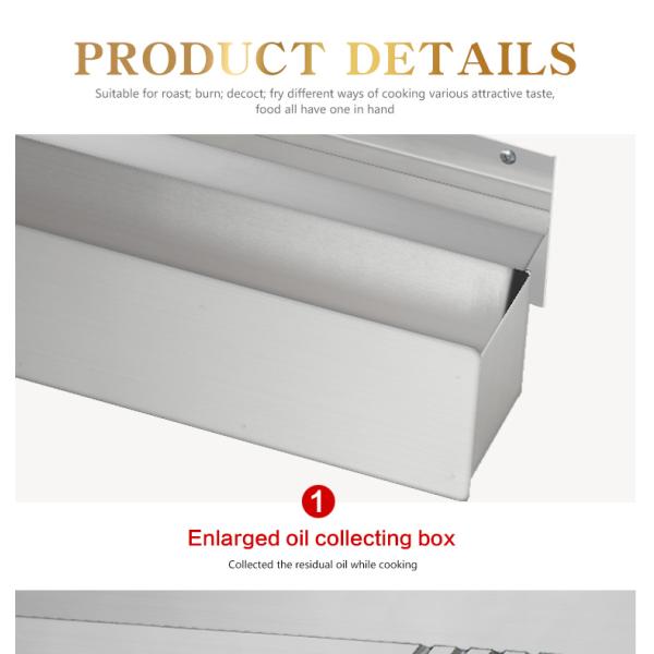 Non-Stick Stainless Steel Electric Flat Top Griddle and Grill for Restaurant Kitchen