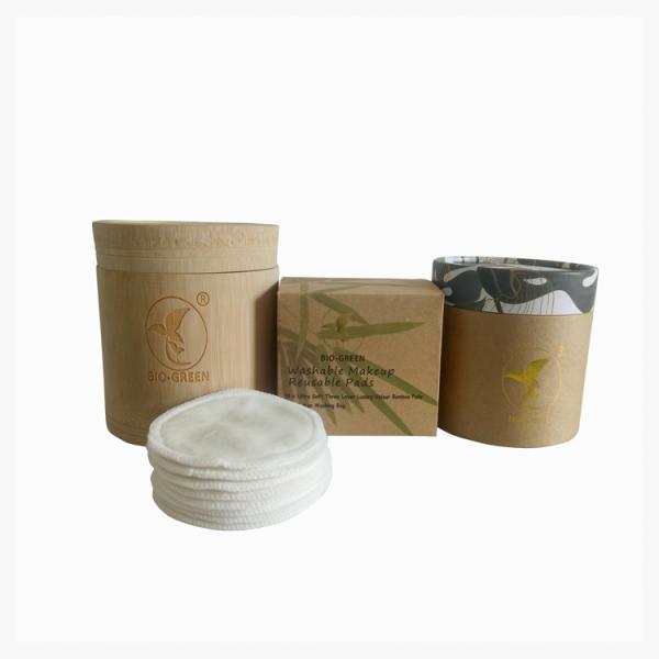 Breathable Bamboo Facial Make Up Remover , Anti Resistant Organic Reusable Pads