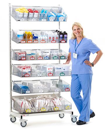 wire basket shelving