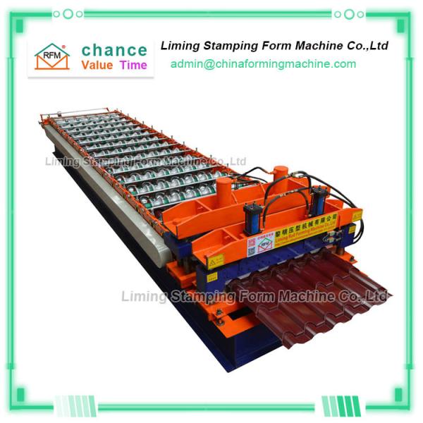Buy Bamboo Style Galzed Tile Roofing Sheet Roll Forming Machine at wholesale prices