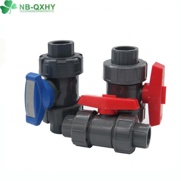 ANSI Plastic PVC Ball Valve Socket Threaded PVC Valve DIN Ture Union Ball Valve