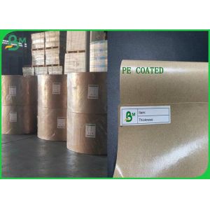Greaseproof 140g + 15g Glossy PE Coated Kraft Paper In Roll 790mm