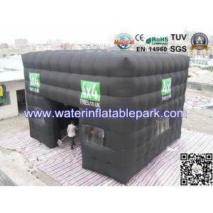 Custom Inflatable Advertising Tent , Black Inflatable Photo Booth Tent