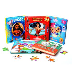 Custom Cardboard DIY Puzzle Book Hot Stamping For Kids