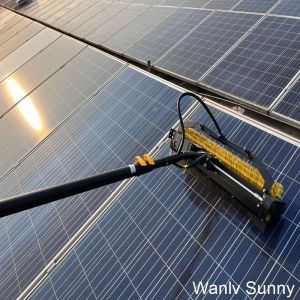 Max Unfold Size 3.5m Portable Solar Panel Cleaning Machine with Rolling Washing