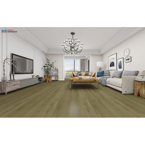 Fireproof SPC 5mm Oak Wood Grain Noise Prevention GKBM LS-W001 Greenpy
