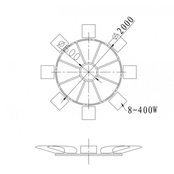 HDG Painting 70M High Mast Pole with Lifting System for Plaza Lighting 2