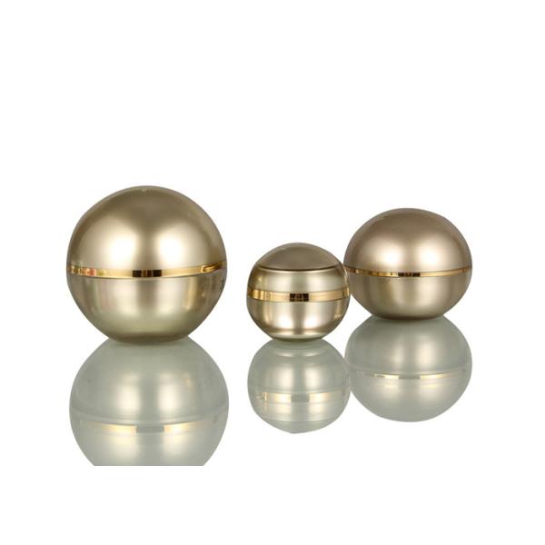 Buy Round Ball 15g Acrylic Face Cream Jars with Screw cap at wholesale prices