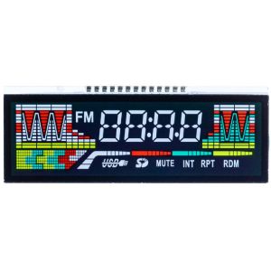 VDD 3.3V Negative Transmissive 7 Segment LCD Display TN Segment Vehicle LCD