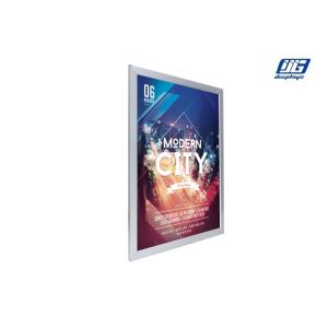 LED Light Source Snap Poster Board 22mm Thickness Silver Aluminum Frame