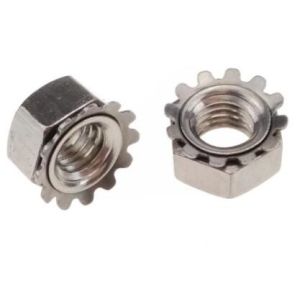 Galvanized Carbon Steel Heavy Hex Nuts K Lock Nut Ni Plated ASME B18.6.3