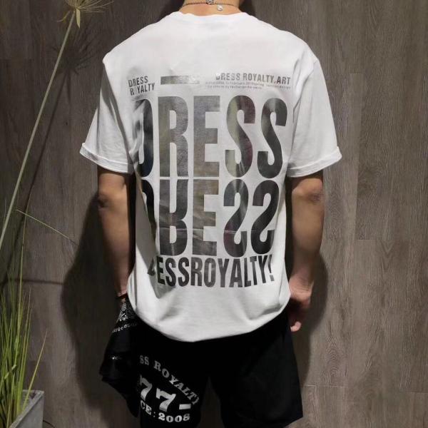 100% Cotton Mens Hip Hop Style T Shirts Round Neck Custom Printing