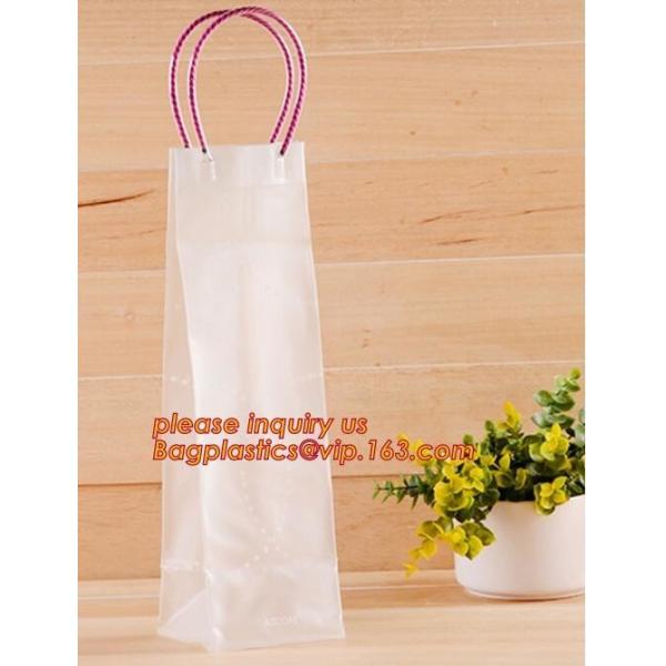 Buy Wine Chiller, Wine Cooler Plastic bag, PVC Wine Cooler Bag, Refillable Travel Plastic Pvc Bottle Ice Tote Red Wine Coole at wholesale prices