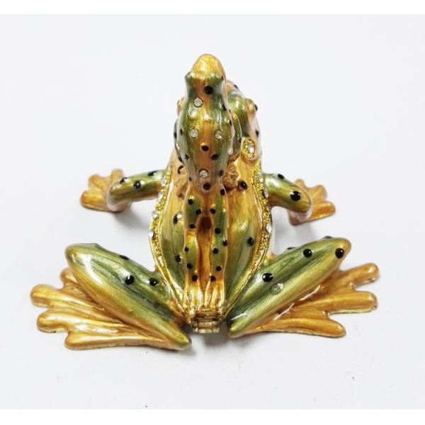 The Frog Prince with baby beautiful shape metal jewelry box antique metal jewelry box
