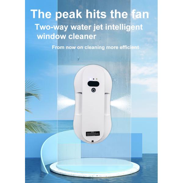 80W Electric Window Cleaner Robot Vacuum Cleaner with 2.4G Wifi Blue Tooth Tuya App Control