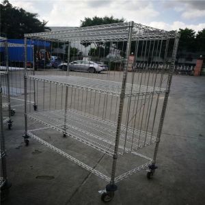 Carbon Steel SMT SMD PCB ESD Shelving Rack Chrome Finish