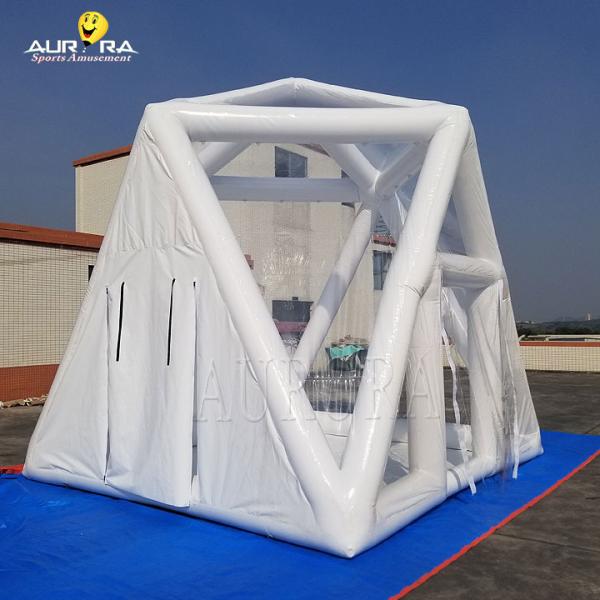 Outdoor Non Continuous Inflatable Bubble Tent House Convenience PVC White Windproof
