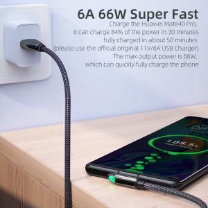 Quick Charge Type C Cable 5A Max USB Type C Cable 0.5M 1M 2M