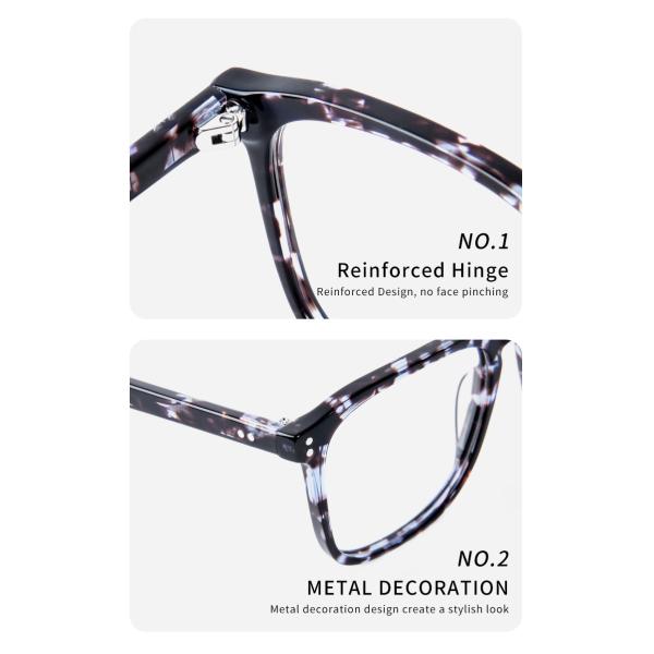 Square Acetate Non Prescription Glasses Optical Frames For Men And Women