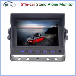 China Mini 5 Inch Car TFT Monitor 2 Ways AHD 1080P 720P CVBS Mixed Video Inputs with U Shape Bracket on sale
