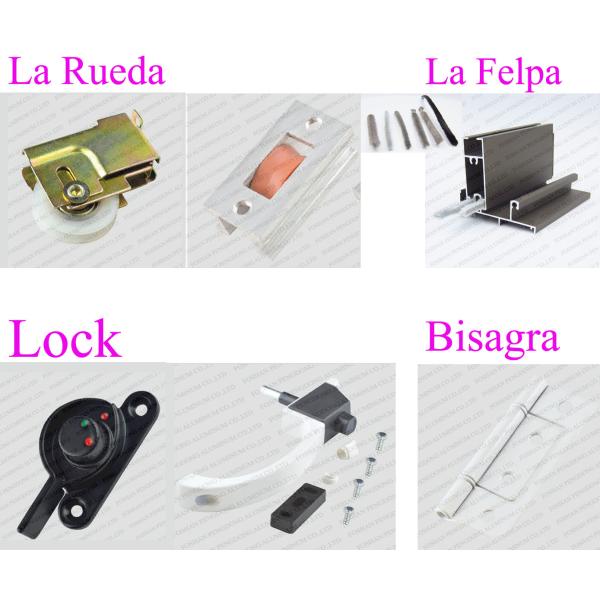 Anodized Window Door Aluminium Profiles For Colombia Sliding 744