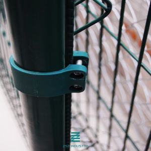 China Stadium PVC Coated Metal Fence Posts Galvanized Iron Tube Material on sale