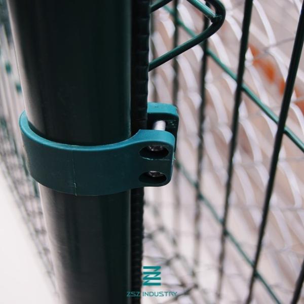 Buy Stadium PVC Coated Metal Fence Posts Galvanized Iron Tube Material at wholesale prices