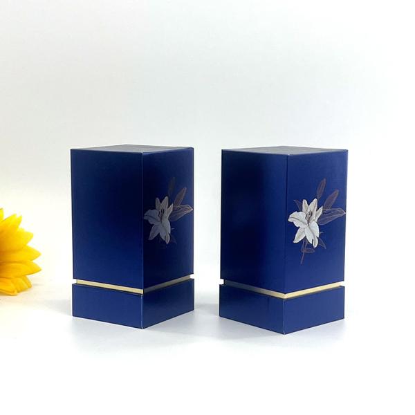 Buy Custom Perfume Gift Box with Lid - White Cardboard Cosmetic Packaging at wholesale prices