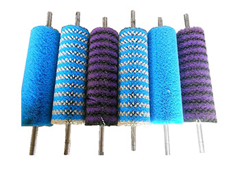 Buy Industrial nylon bristle cleaning brush roller , Industrial Cleaning Brushes at wholesale prices