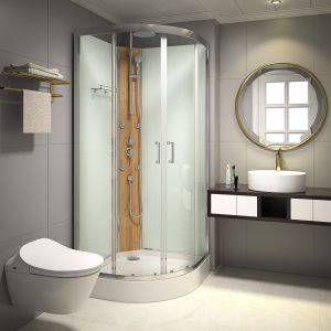 Bamboo Custom Quadrant Sliding Door Shower Cubicles,low tray 900*900*2250mm