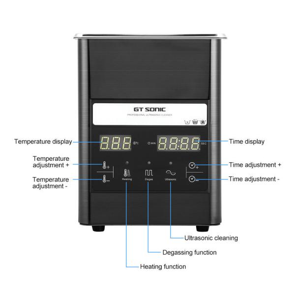 Durable Heated Ultrasonic Cleaner , Small Capacity Laboratory Ultrasonic Cleaner