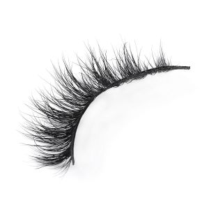Natural Black 15mm 3d Faux Mink Lashes Soft Handmade