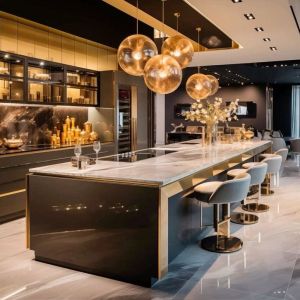 High End Gloss Paint European Frameless Design Modular Kitchen Cabinets With Soft Closing Drawers