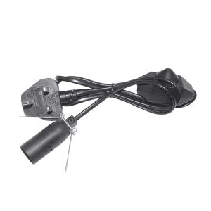 UK Plug E14 Bulb Holder Adapter with Adjustable Dimmer Switch