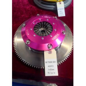 SWAG 5.5'' 4140 Steel Triple Plate Racing Clutch Kits for Mitsubishi Lancer 4G93