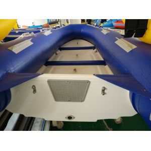 3 Chamber Foldable Inflatable Boat , Frameless Pontoon Fishing Boats 330cm