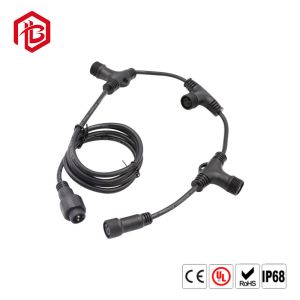 Quality Plastic 3 Way Waterproof 2 3 4 5pin Splitter Cable T Connector For Power for sale