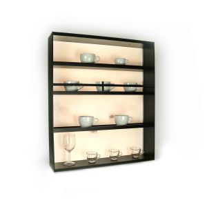 LED Lighted Aluminum Display Shelf For Kitchen