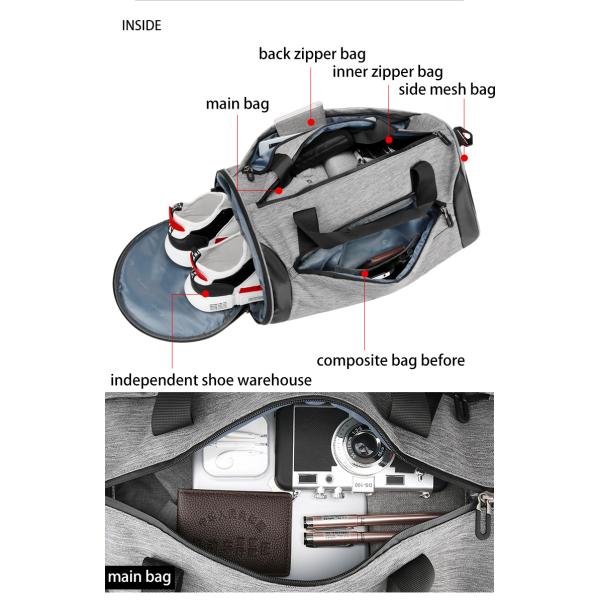 Animal Prints Travel Duffle Bag Sports Fitness Duffel Bag Multi Compartment