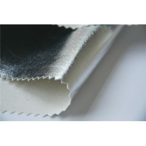 Heat Resistance 260 Degree Yellow Anti Cut Para Aramid Fabric Aluminum Coating