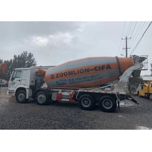 15m3 Second Hand Concrete Mixer Trucks , Ready Mix Concrete Truck SINOTRUCK 8x4